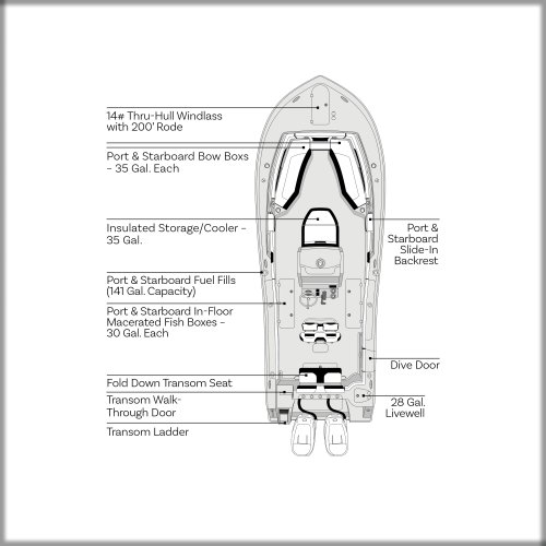 Overhead Image of Tidewater Boats 2027 CC